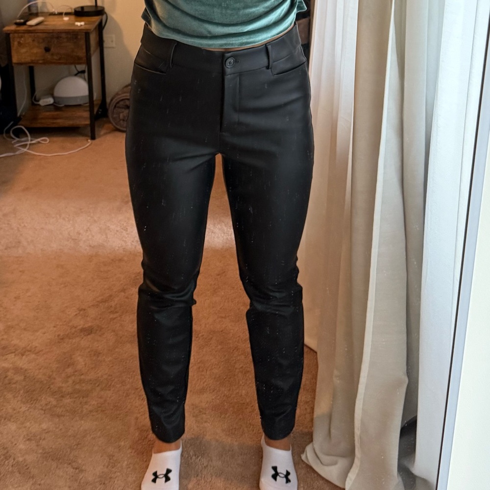 LOFT skinny leather pants, size 4